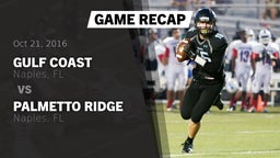 Recap: Gulf Coast  vs. Palmetto Ridge  2016
