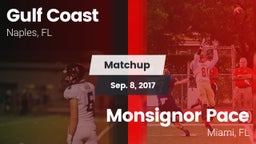 Matchup: Gulf Coast High vs. Monsignor Pace  2016