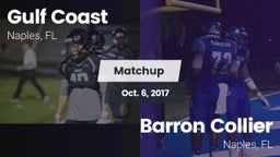 Matchup: Gulf Coast High vs. Barron Collier  2016