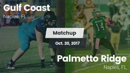 Matchup: Gulf Coast High vs. Palmetto Ridge  2016