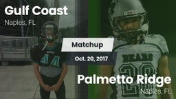 Matchup: Gulf Coast High vs. Palmetto Ridge  2017