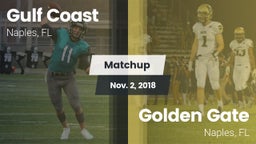 Matchup: Gulf Coast High vs. Golden Gate  2018
