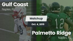 Matchup: Gulf Coast High vs. Palmetto Ridge  2019