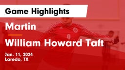 Martin  vs William Howard Taft  Game Highlights - Jan. 11, 2024