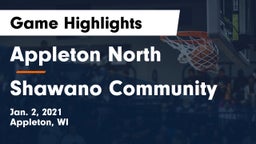 Appleton North  vs Shawano Community  Game Highlights - Jan. 2, 2021