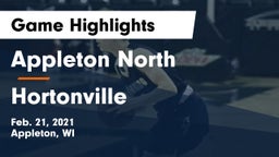 Appleton North  vs Hortonville  Game Highlights - Feb. 21, 2021