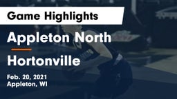 Appleton North  vs Hortonville  Game Highlights - Feb. 20, 2021