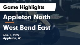 Appleton North  vs West Bend East  Game Highlights - Jan. 8, 2022