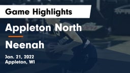 Appleton North  vs Neenah  Game Highlights - Jan. 21, 2022