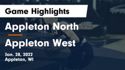 Appleton North  vs Appleton West  Game Highlights - Jan. 28, 2022