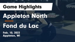 Appleton North  vs Fond du Lac  Game Highlights - Feb. 10, 2022