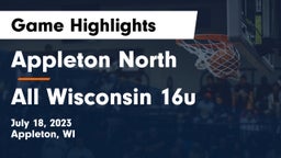 Appleton North  vs All Wisconsin 16u Game Highlights - July 18, 2023