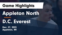 Appleton North  vs D.C. Everest  Game Highlights - Dec. 27, 2023