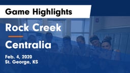 Rock Creek  vs Centralia  Game Highlights - Feb. 4, 2020