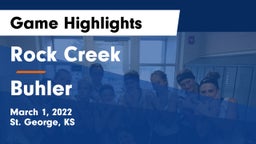 Rock Creek  vs Buhler  Game Highlights - March 1, 2022