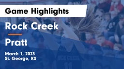 Rock Creek  vs Pratt  Game Highlights - March 1, 2023