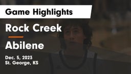 Rock Creek  vs Abilene  Game Highlights - Dec. 5, 2023