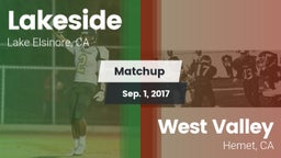 Matchup: Lakeside High vs. West Valley  2017
