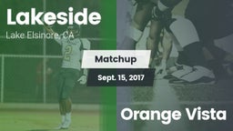 Matchup: Lakeside High vs. Orange Vista 2017
