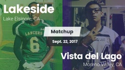 Matchup: Lakeside High vs. Vista del Lago  2017