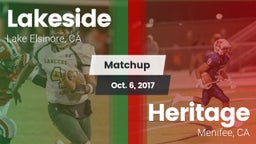 Matchup: Lakeside High vs. Heritage  2017
