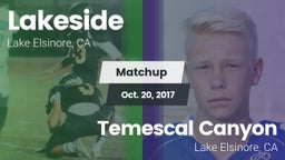 Matchup: Lakeside High vs. Temescal Canyon  2017