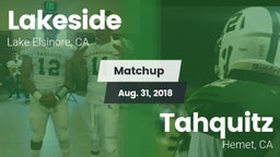 Matchup: Lakeside High vs. Tahquitz  2018