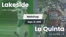 Matchup: Lakeside High vs. La Quinta  2018