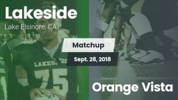 Matchup: Lakeside High vs. Orange Vista 2018