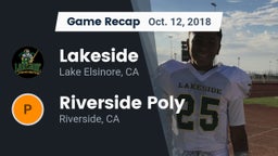 Recap: Lakeside  vs. Riverside Poly  2018