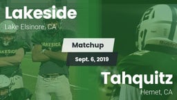 Matchup: Lakeside High vs. Tahquitz  2019