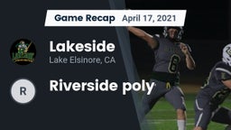 Recap: Lakeside  vs. Riverside poly 2021