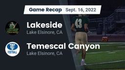 Recap: Lakeside  vs. Temescal Canyon  2022