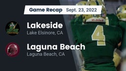 Recap: Lakeside  vs. Laguna Beach  2022