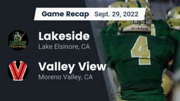 Recap: Lakeside  vs. Valley View  2022