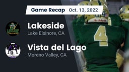 Recap: Lakeside  vs. Vista del Lago  2022