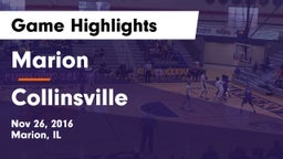 Marion  vs Collinsville  Game Highlights - Nov 26, 2016