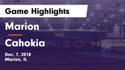 Marion  vs Cahokia  Game Highlights - Dec. 7, 2018