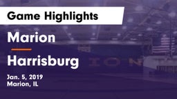 Marion  vs Harrisburg  Game Highlights - Jan. 5, 2019