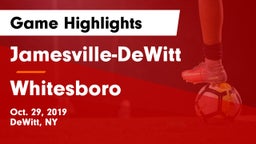 Jamesville-DeWitt  vs Whitesboro  Game Highlights - Oct. 29, 2019