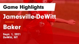 Jamesville-DeWitt  vs Baker  Game Highlights - Sept. 1, 2021