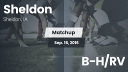 Matchup: Sheldon  vs. B-H/RV 2016