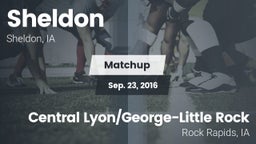 Matchup: Sheldon  vs. Central Lyon/George-Little Rock  2016