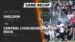 Recap: Sheldon  vs. Central Lyon/George-Little Rock  2016
