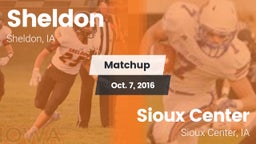 Matchup: Sheldon  vs. Sioux Center  2016