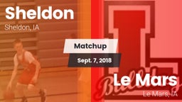 Matchup: Sheldon  vs. Le Mars  2018