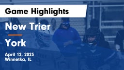 New Trier  vs York  Game Highlights - April 12, 2023