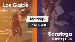 Matchup: Los Gatos High vs. Saratoga  2016