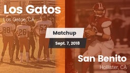 Matchup: Los Gatos High vs. San Benito  2018