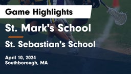 St. Mark's School vs St. Sebastian's School Game Highlights - April 10, 2024